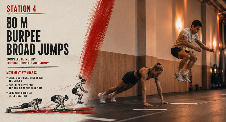 Burpee Broad Jumps HYROX Miami