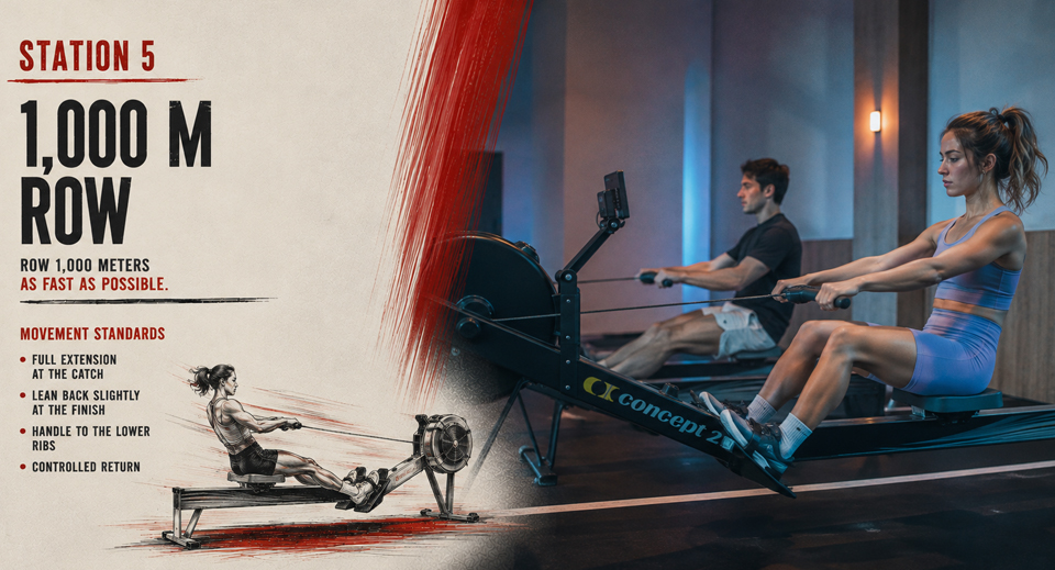 HYROX-Focused Training Row station