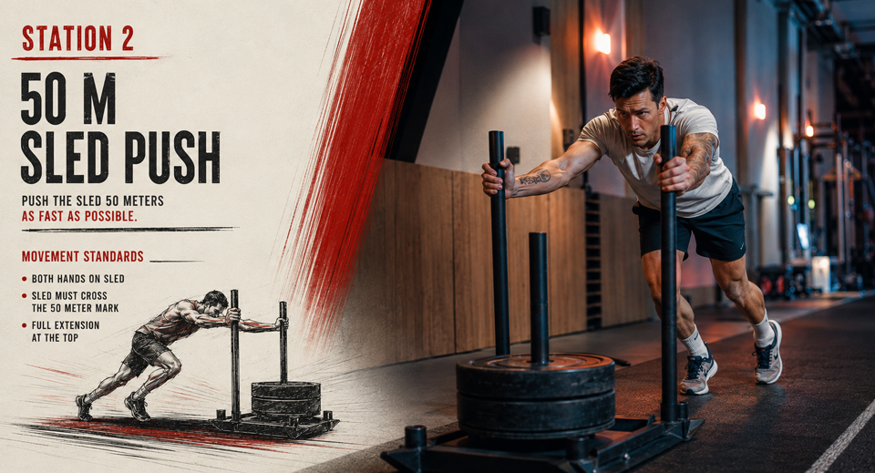 Sled Push HYROX miami